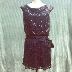 Laundry by Design Sequin Cap Sleeve Dress 6 NWT